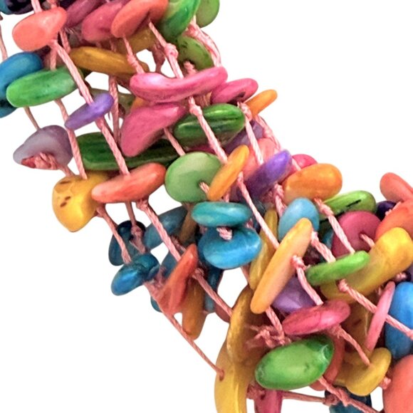 Mother of Pearl Knotted Necklace w/Lobster Closure - NWT - Picture 3 of 6